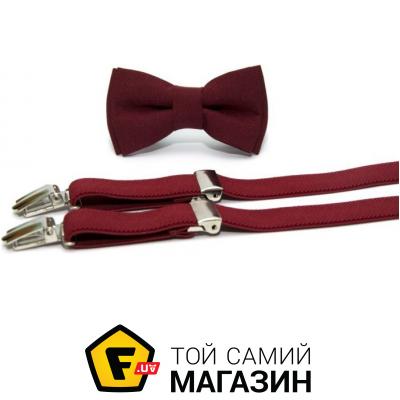 

Gofin Набор детский Подтяжки и бабочка Бордовый (Abd-14001)