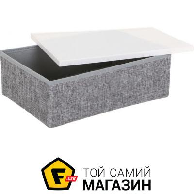

Коробка Handy-Home Короб серый складной с пластиковой крышкой EH-02S 33x23x11см, Серый (EH-02S)