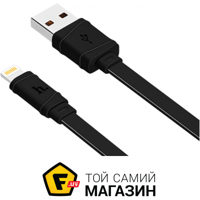 

Кабель Hoco X5 Bamboo Lightning 1м, black
