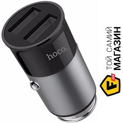 

Зарядка Hoco Z17A Sure 3.1A Metal Grey