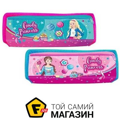 

Школьный пенал Kidis Пенал на 2 молнии (голубой, малиновый) серия CANDY PRINCESS (13676(2641))