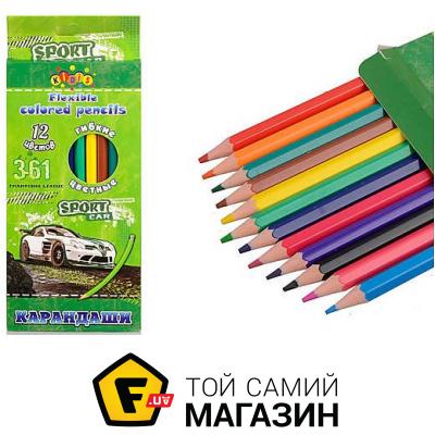 

Kidis Карандаши пластиковые "Sport car", Kidis, 12 цветов (7953)