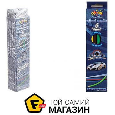

Kidis Карандаши пластиковые "STREET RACING", 6 цветов (4 набора в упаковке) (13323)