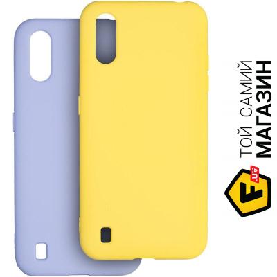 

Чехол Krazi Чехол накладка TPU 2 в 1 Lot Full Soft для Samsung A015 A01 Violet/Yellow 00000079531