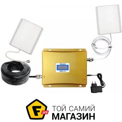 

Lintratek Двухдиапазонный усилитель GSM 3G сигнала репитер KW20L GW 900+ 2100 комплект