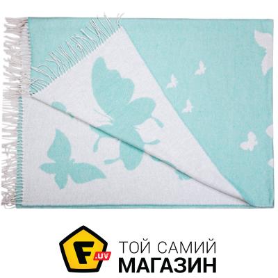 

Плед Love You Бабочка 140x200см, мятный (4086)