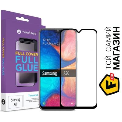 

Защитное стекло Makefuture Full Cover Samsung A20 Full Glue, Black (MGF-SA205/MGF-SA200)