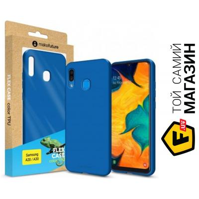 

Чехол Makefuture Чехол накладка TPU Flex для Samsung A30 A305 Blue (MCF-SA205BL) MCF-SA205BL