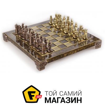 

Настольная игра Manopoulos S1CBRO шахи "Manopoulos", латунь, "Візантійська імперія" у дерев"яному футлярі, коричневі 20х20, 1кг
