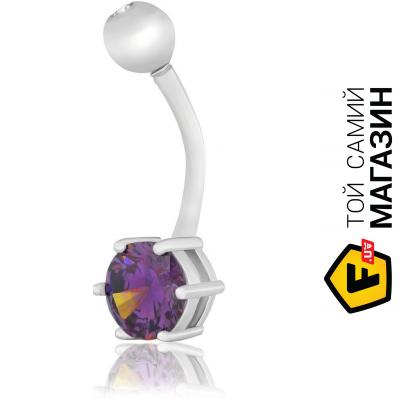 

Пирсинг Mazzarini Jewelry Серебряный пирсинг MAZZARINI JEWELRY с фианитовой вставкой аметист (Пр2ФА/027)