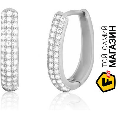 

Серьги Mazzarini Jewelry Серебряные серьги MAZZARINI JEWELRY с фианитовой вставкой Белый (С2Ф/406)