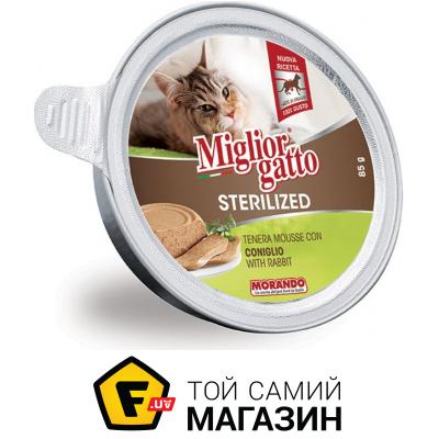 

Консерва Morando MigliorGatto Sterilized 85г, кролик, 3шт. (00146333)