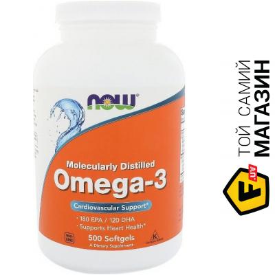 

Рыбий жир NOW Omega-3 1000мг, 500 капсул