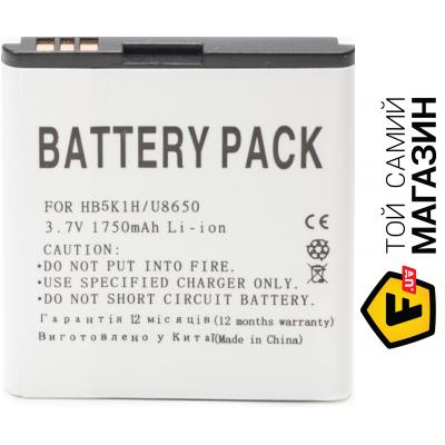

Аккумулятор для мобильного телефона PowerPlant Huawei HB5K1H, U8650/C8650/M865 (DV00DV6070)
