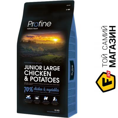 

Profine Корм Лардж Брод для молодых собак крупных пород от 25 кг с курицей, 15 кг, 170 534