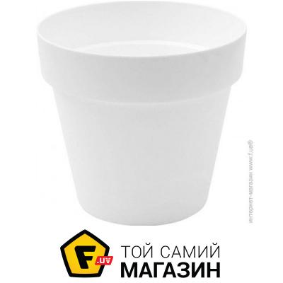 

Prosperplast Горшок пластиковый Cube круглый 12 л белый (76952-449)