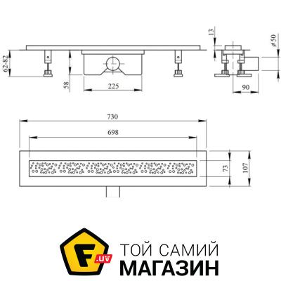 

Трап для душевой кабины Q-Tap FC304-700 (QTDRYFC304700)