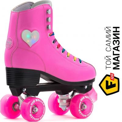 

Роликовые коньки Rio Roller Figure Lights 37, pink (RIO260L)