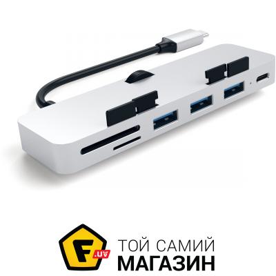 

USB-хаб Satechi Aluminum Type-C Clamp Hub Pro Silver (ST-TCIMHS)