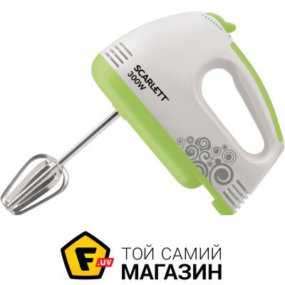 

Миксер Scarlett SC-HM40S05 белый/зеленый