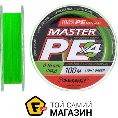 

Шнур Select Tackles Master PE 100м, 0.16мм, 19кг, салатовый (1870.17.05)