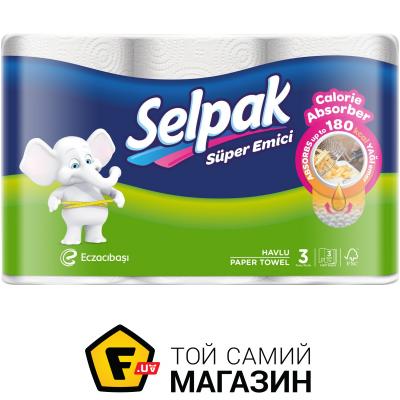 

Selpak Бумажные полотенца Calorie трехслойная 3 шт.