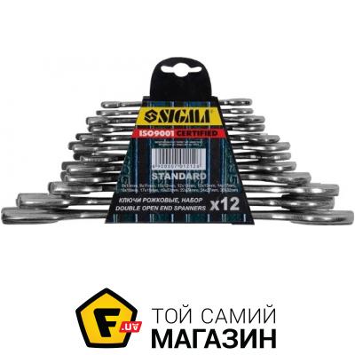 

Набор ключей Sigma Набор рожковых двухсторонних ключей 6-32мм, 12шт. (6010331)