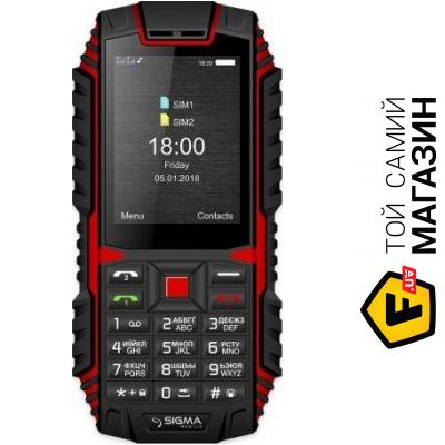 

Телефон Sigma Mobile X-treme DT68 Black/Red