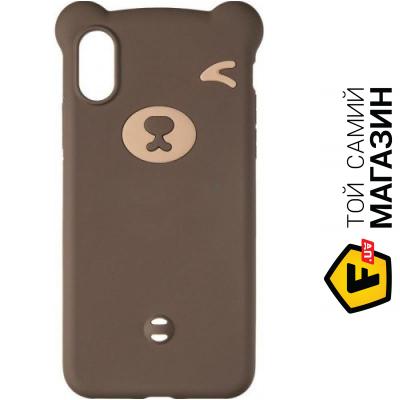 

Чехол SK Group Чехол накладка силиконовый Bear для iPhone XS Max Brown 00000072758