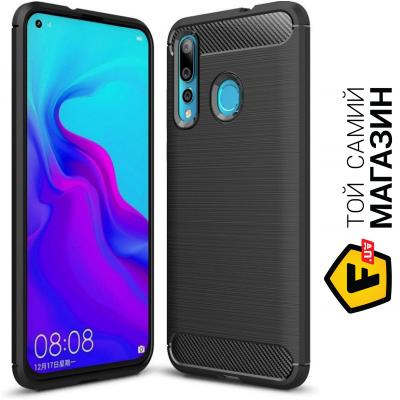 

Чехол SK Group Чехол накладка силиконовый Fiber Carbon для Huawei Nova 4 черный