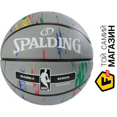 

Баскетбольный мяч Spalding Мяч баскетбольный NBA Marble Outdoor Grey/Multi-Color Size 7 (3001550100117)