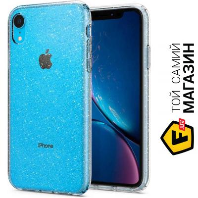 

Чехол Spigen Liquid Crystal Glitter for Apple iPhone Xr, Crystal Quartz (064CS24867)