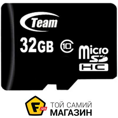 

Карта памяти Team Group microSDHC 32GB Class 10 + SD адаптер (TUSDH32GCL1003)