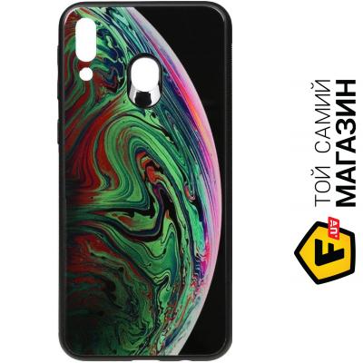 

Чехол Toto Print Glass Space Case для Samsung Galaxy M20, Green