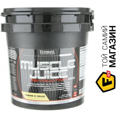 

Гейнер Ultimate Nutrition Muscle Juice 2600 Revolution 5.04кг, печенье с кремом