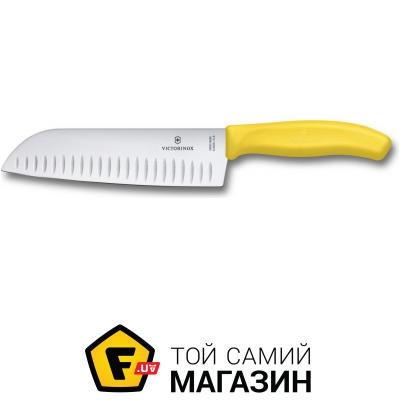 

Кухонный нож Victorinox Swiss Classic Santoku 170мм, желтый (6.8526.17L8B)