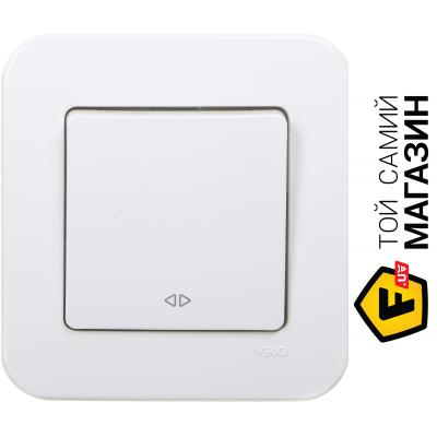 

Viko Переключатель перекрестный одноклавишный Rollina без подсветки 10 А 250В белый 90420031