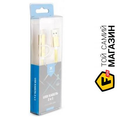 

Vinga USB 2.0 AM to Lightning/Micro 5P 1м, Yellow (VRC791Y)