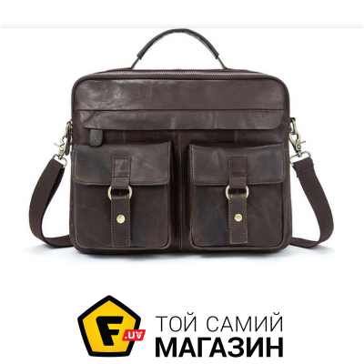 

Сумка Vintage (галантерея) Сумка мужская Vintage винтажная кожа Серый (14610)