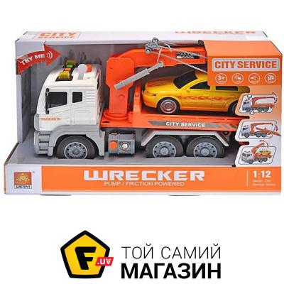 

Wenyi Машинка инерционная эвакуатор, с желтой машинкой (WY831C)