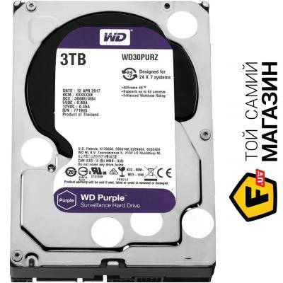 

Жесткий диск Western Digital SATA 3TB (WD30PURZ) WD Purple
