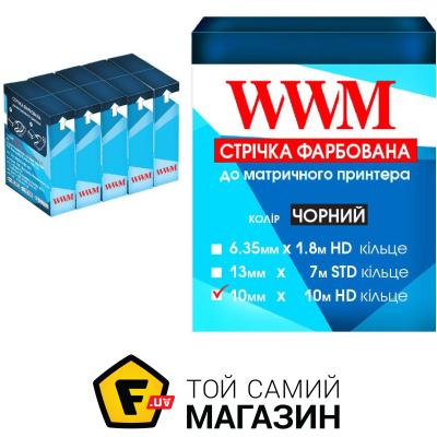 

Картридж для матричных принтеров WWM 10мм x 10м HD кольцо Refill Black, 5шт. (R10.10H5)