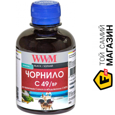 

Чернила WWM Canon GI-490 Black Pigmented, 200г (C49/BP)