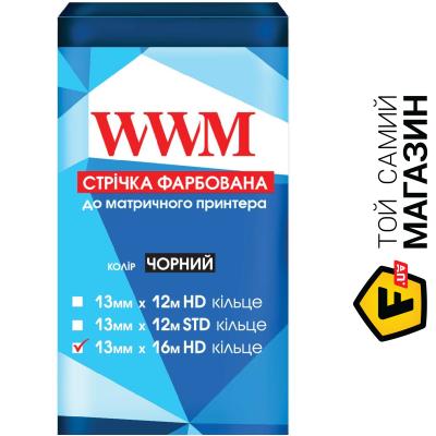 

Картридж для матричных принтеров WWM 13мм x 16м HD кільце Refill Black (R13.16H)