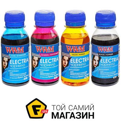 WWM Комплект чернил WWM Electra для Epson Stylus C80 4 х 100 мл B/C/M/Y (hub_cFSo86227)
